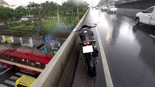 Man Saves Scared Kitten From Road  ViralHog [upl. by Gefell]