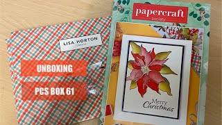 Unboxing Papercraft Society Box 61  Lisa Horton  CraftStashcoukTV [upl. by Asssilem]