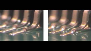 Solder Wetting of Surface Mount IC during Reflow Soldering [upl. by Lehacim997]