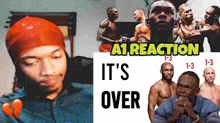 A1 REACTS TO The Sad End To Israel Adesanya and this era of fighters [upl. by Ydieh]