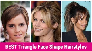 BEST Triangle Face Shape Hairstyles For Women 2024  The Best Hairstyles For Face Shape For Girls [upl. by Brandes840]