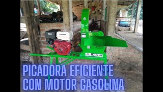 PICADORA RJ PLUS DE 3 CUCHILLAS CON MOTOR GASOLINA 16 HP [upl. by Ttenyl]