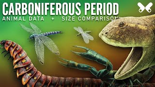 CARBONIFEROUS Period Animals size comparison and data [upl. by Nabila]