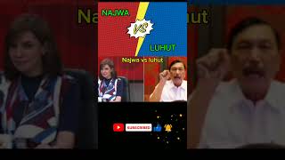 NAJWA VS LUHUTshorts news beritaprabowo feedshorts [upl. by Atikaj]