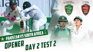 Opener Day 2 Test 2  Pakistan vs South Africa  PCB  ME2E [upl. by Nereus]