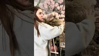 Pampas Grass arrangement tutorial for easel [upl. by Ot679]