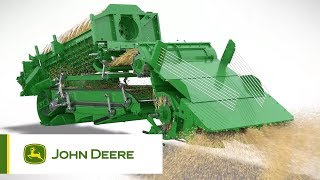 John Deere  S700 Complete Cropflow Animation [upl. by Nevah]