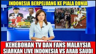 KEHEBOHAN TVFANS MALAYSIA LIVE SIARAN SERUNYA INDONESIA VS ARAB SAUDI [upl. by Aram]