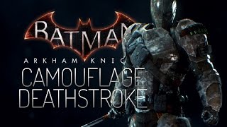 Batman Arkham Knight Mods  Camo Deathstroke Skin Mod [upl. by Aiuoqes336]