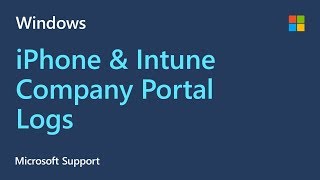 How to collect Company Portal logs from an Apple iPhone  Microsoft  Intune [upl. by Klump167]