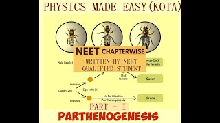 BIOLOGY NEET REPEATERS NOTES PART  I PARTHENOGENESIS FUSION OF MALE GAMETE BINARY FISSION  4 [upl. by Naujad820]