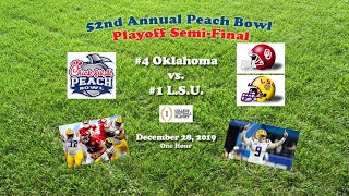 2019 Peach Bowl 4 Oklahoma v 1 LSU One Hour [upl. by Sauncho988]