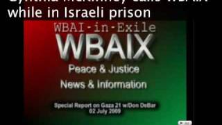 Cynthia McKinney calls WBAIX from Israeli prison  Dprogramnet [upl. by Htebsle]