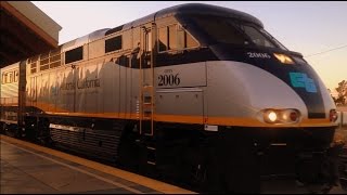 CALTRAIN MP36PH 3C Baby Bullet amp AMTRAK EMD F59PHI CDTX 2006 together at Santa Clara California [upl. by Lasky]