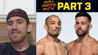 MMA Pros Pick ✅ Jose Aldo vs Pedro Munhoz  Part 3 👊 UFC 265 [upl. by Qulllon]