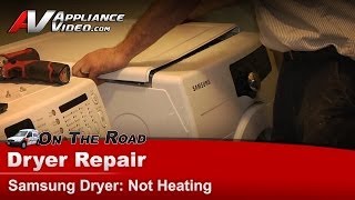 Samsung Dryer Repair  Not Heating  Heater  Element  Diagnostic amp Troubleshooting [upl. by Inar]