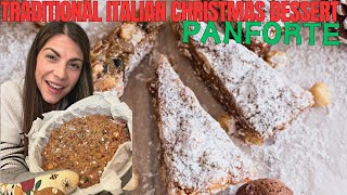 A TRADITIONAL ITALIAN CHRISTMAS CAKE PANFORTE [upl. by Harilda61]