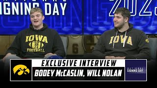 Iowa OL Recruits Bodey McCaslin Will Nolan Discuss Joining the Hawkeyes  Stadium [upl. by Disharoon]