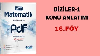 Eğitim Vadisi AYT Mat Pdf Föy16 Diziler1 Konu Anlatımı [upl. by Eitisahc]