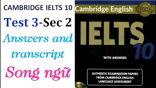 Ielts listening Cambridge 10 test 3Section 2transcript song ngữLuyện nghe Ielts cho người bắt đầu [upl. by Eiralav702]