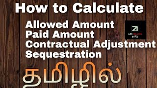 How to calculate Allowed amountpaid amountContractual adjustmentSequestration   AR Training [upl. by Nnyleimaj510]