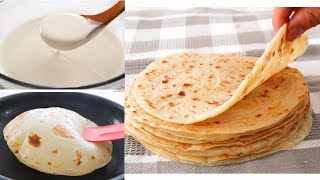 5 Minutes Ready Quick and Easy flatbread made with Batter No Kneading No Oven [upl. by Ativ]