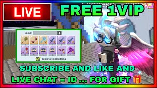 Giveaway In Subs And Like And ID In Blockman Go Skyblock Live Stream [upl. by Godard381]