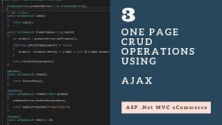 CRUD Operations in One Page using Ajax with ASP Net MVC  Session 3 [upl. by Attennot390]