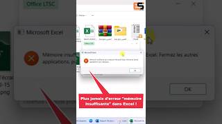 Plus jamais derreur quotmémoire insuffisantequot dans Excel  shorts eskillspro excel shortsyoutube [upl. by Etram]