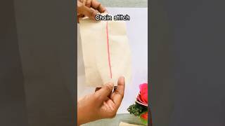 How to sew chain stitch sewing tutorial ❤️😍 [upl. by Yelime]