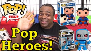 FUNKO POP VINYL SUPERMAN amp DARKSEID Unboxing amp Review [upl. by Kutzer]