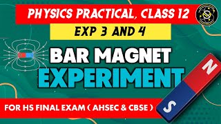 Bar Magnets Experiment  Magnetic Field Lines Experiment  Physics Practical Class12 ahsec [upl. by Marl]