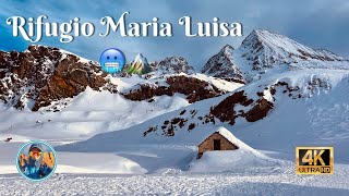 ❄️🏠Rifugio Maria Luisa⛰️🥶 Rialerifugio montagna nature piemonte riale alpinismo neve amici [upl. by Gromme]