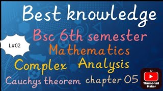 Cauchys Integral formulas Cauchys theoremcomplex Analysis Bsc 6th semester maths chapter 05 [upl. by Bracci]