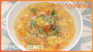 Love Food  Episode 64  Grilled Corn Chowder [upl. by Iztim]