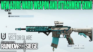 Azure Ward Weapon and Attachment Skin  Rainbow Six Siege [upl. by Ajdan]