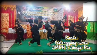 Penampilan Randai SMPN 3 Sungai Pua KabAgam Galanggang Surau Giriang Giriang [upl. by Caffrey]