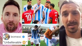 Famous Reaction On Argentina vs Morocco Big Controversial Match  Morocco Fan Attack Players [upl. by Nivri]