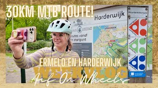 30KM MOUNTAINBIKEN ROUTE KOMOOT ERMELO EN HARDERWIJK  MTB LUNA HHW・VLOG 136  Aaf on Wheels © [upl. by Salomi]