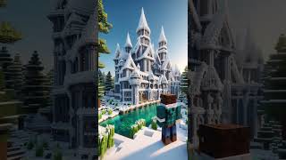 Minecraft Winter Castle Buildings amp Ideas [upl. by Delbert836]