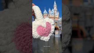 Crochet Heart Earmuffs Tutorial ☃️💕 [upl. by Nonnelg]