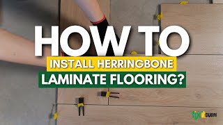 How To Install Herringbone Laminate Floor [upl. by Zippel]