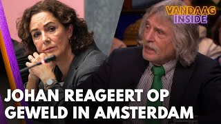 Johan reageert uitgebreid op geweld in Amsterdam Nederland staat wereldwijd voor schut [upl. by Airottiv]