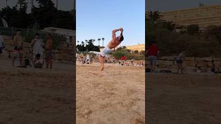 Bodybuilder Tries To Back￼flip bodybuilder backflip shorts [upl. by Launce]