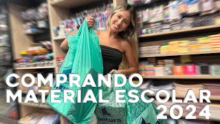 COMPRANDO MEU MATERIAL ESCOLAR 2024 [upl. by Mailiw]