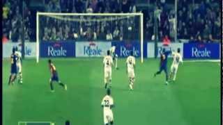 Iniesta Amazing  goal 1105 kmRange vs sevilla 2009 [upl. by Illek]