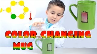 How To Make a Color Changing Magic Mug  Kid Science  Thermochromic dye STEM [upl. by Celia]