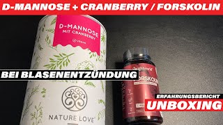 Alternativen zu Antibiotika DMannose amp Forskolin für Blasenentzündungen amp Harnwegsinfekte  Review [upl. by Kannry]