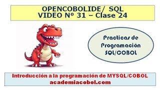 video 31  Clase 24  Introducción a la programación de SQLCOBOL OPENCOBOLIDE ESQLOC mysql [upl. by Goar]