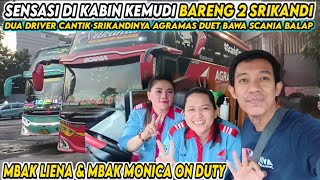 liena ozora  dua srikandi agramas duet bersama armada scania balap hd 003 [upl. by Adim]